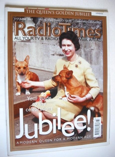 Radio Times magazine - Queen Elizabeth II cover (1-7 June 2002)