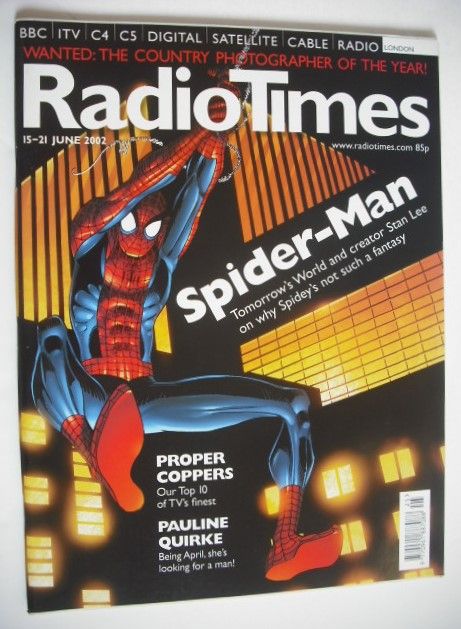 <!--2002-06-15-->Radio Times magazine - Spider-Man cover (15-21 June 2002)