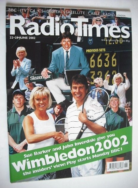 <!--2002-06-22-->Radio Times magazine - Wimbledon 2002 cover (22-28 June 20