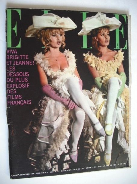 French Elle magazine - 9 December 1965 - Brigitte Bardot cover