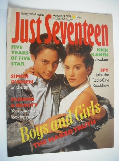 Just Seventeen magazine - 24 August 1988