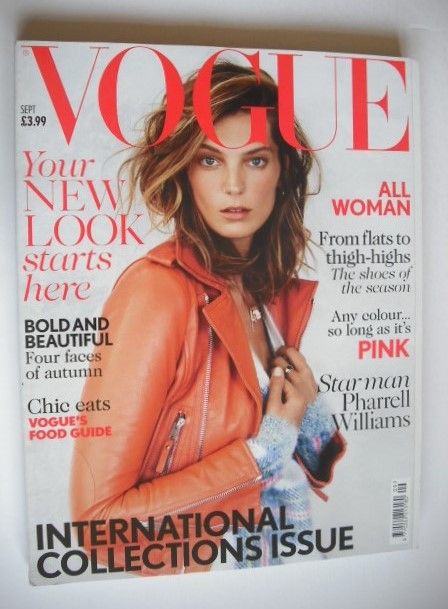 British Vogue magazine - September 2013 - Daria Werbowy cover
