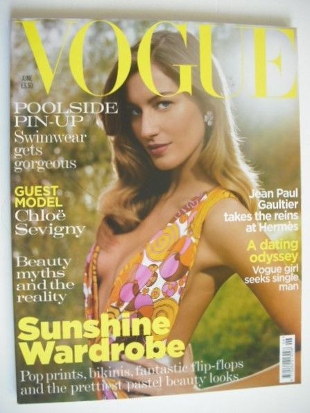 British Vogue magazine - June 2004 - Gisele Bundchen cover
