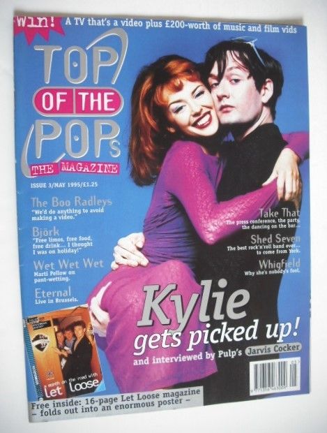 Top Of The Pops magazine - Jarvis Cocker and Kylie Minogue cover (May 1995)