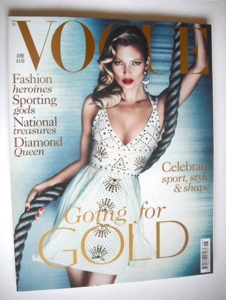 British Vogue magazine - June 2012 - Kate Moss cover