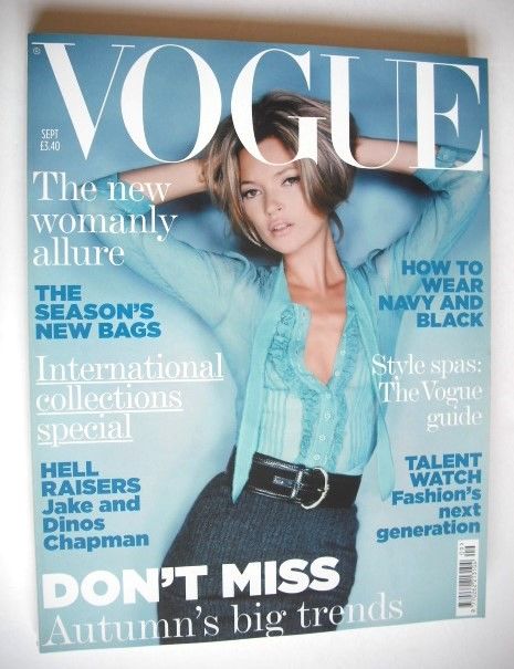 British Vogue magazine - September 2005 - Kate Moss cover