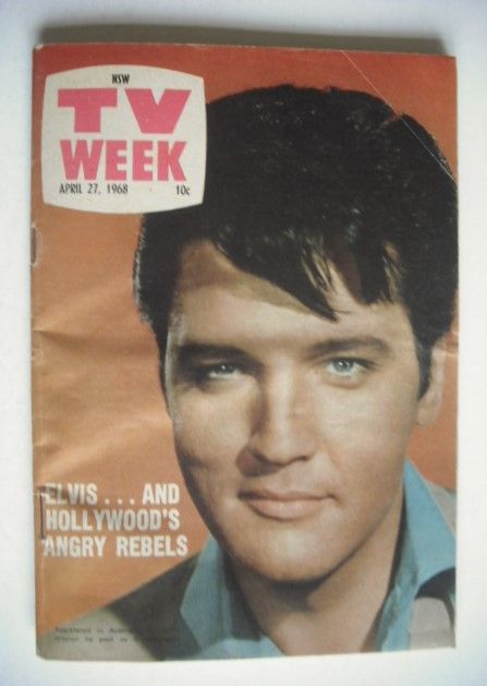 TV Week magazine - Elvis Presley cover (27 April 1968)