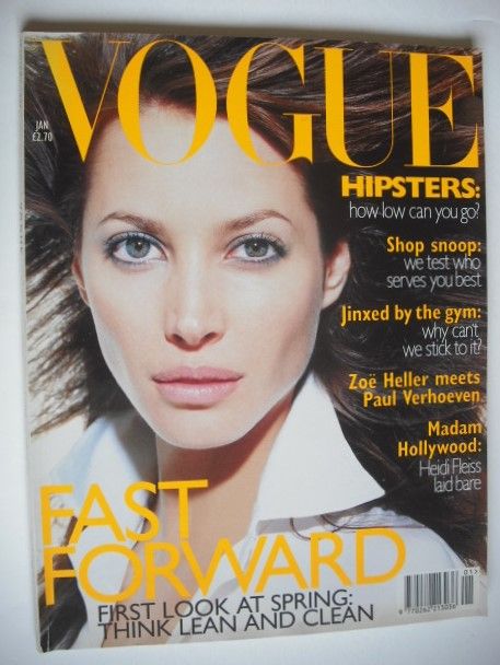 <!--1996-01-->British Vogue magazine - January 1996 - Christy Turlington co