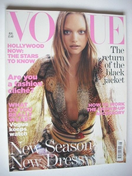 <!--2005-08-->British Vogue magazine - August 2005 - Gemma Ward cover