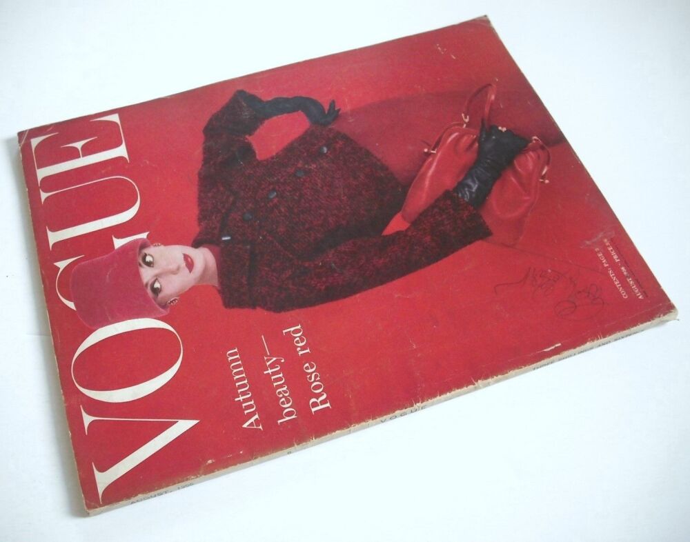British Vogue magazine - August 1956 (Vintage Issue)