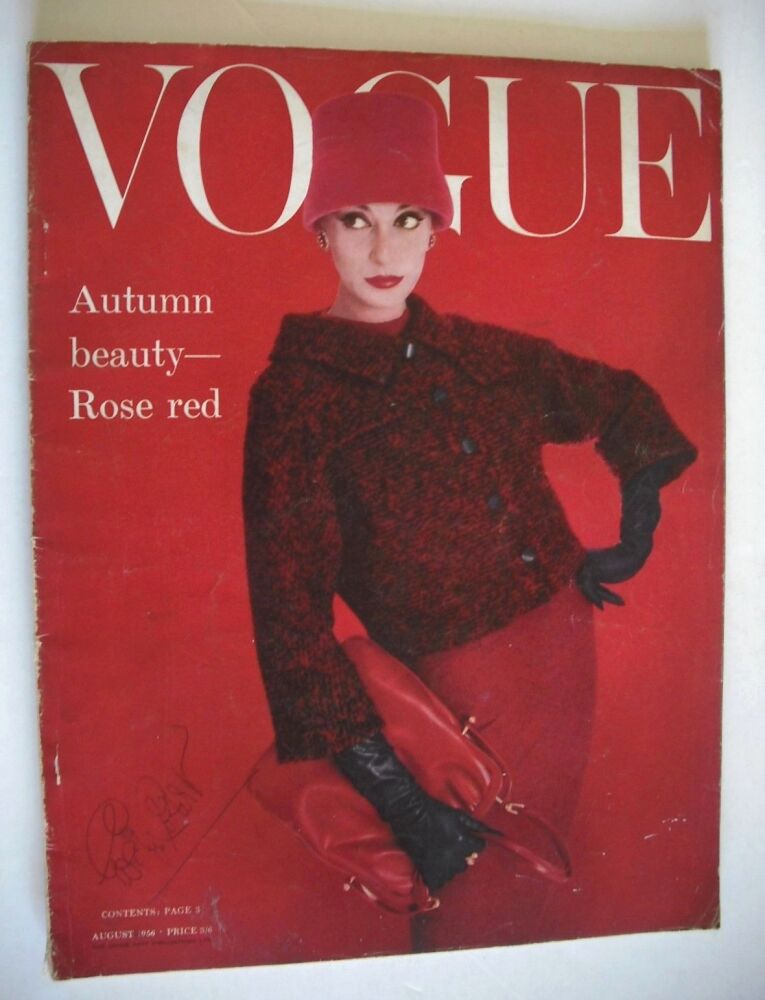 <!--1956-08-->British Vogue magazine - August 1956 (Vintage Issue)