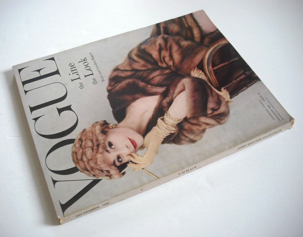 British Vogue magazine - September 1956 (Vintage Issue)