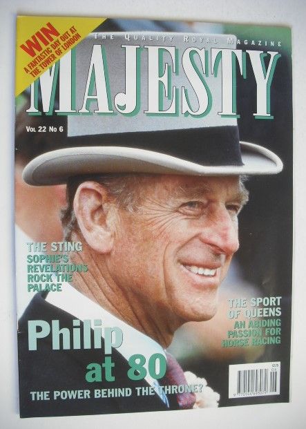 Majesty magazine - Prince Philip cover (June 2001 - Volume 22 No 6)