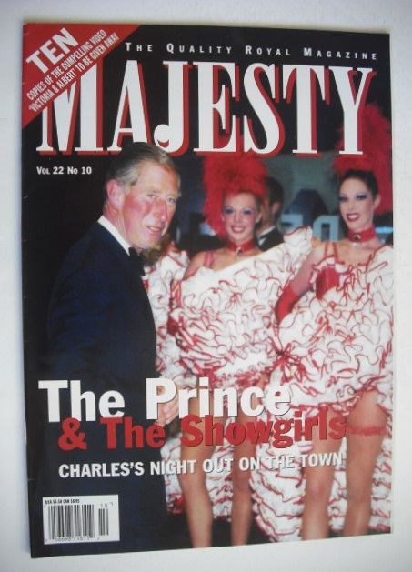 <!--2001-10-->Majesty magazine - Prince Charles cover (October 2001 - Volum