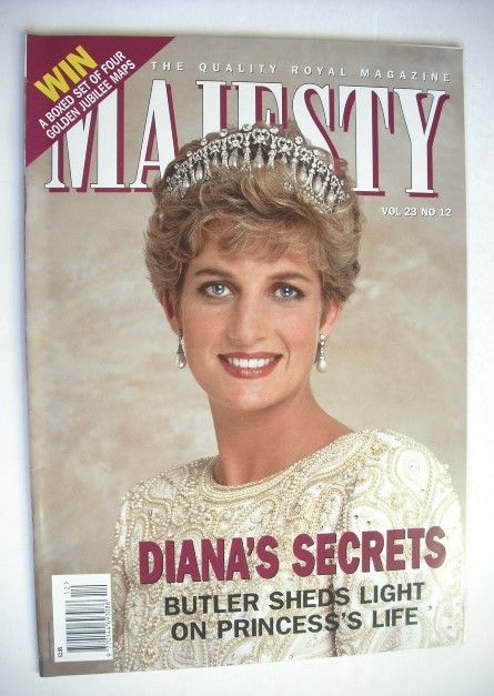 Majesty magazine - Princess Diana cover (December 2002 - Volume 23 No 12)
