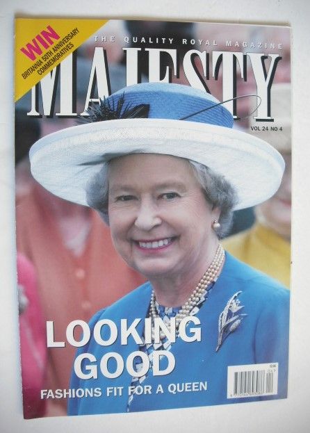 Majesty magazine - The Queen cover (April 2003 - Volume 24 No 4)