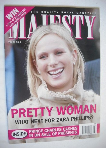 Majesty magazine - Zara Phillips cover (May 2003 - Volume 24 No 5)
