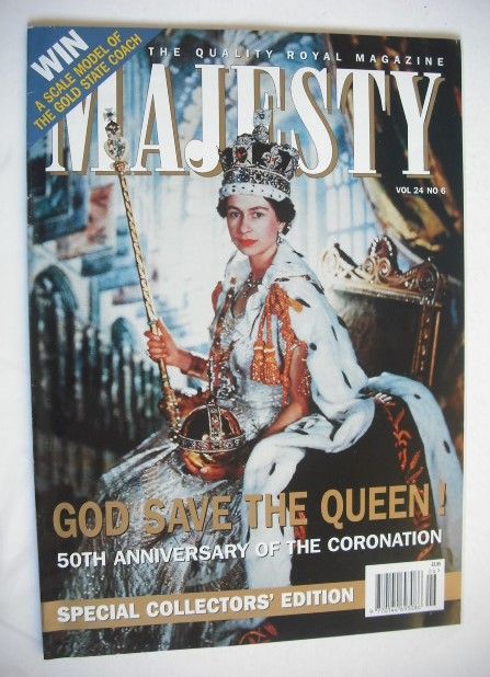 <!--2003-06-->Majesty magazine - The Queen cover (June 2003 - Volume 24 No 