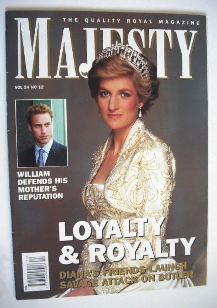 Majesty magazine - Princess Diana cover (December 2003 - Volume 24 No 12)