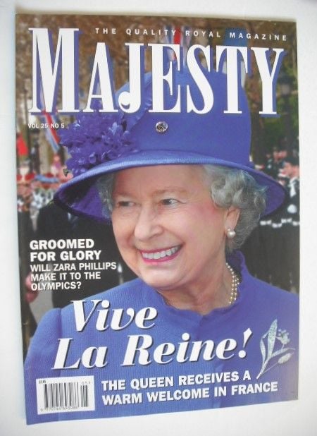 Majesty magazine - The Queen cover (May 2004 - Volume 25 No 5)