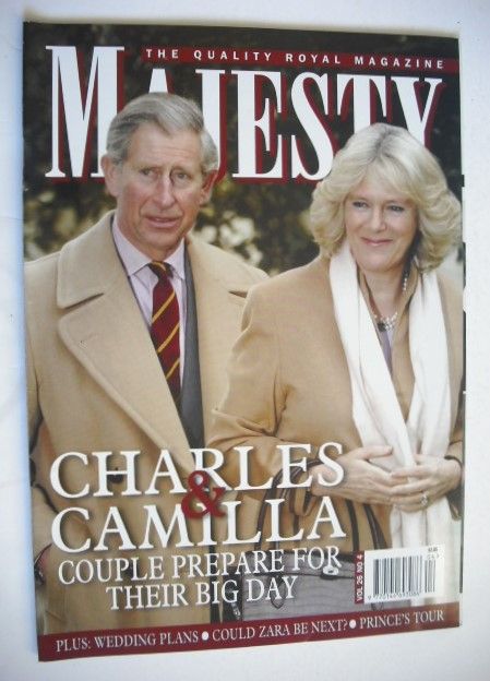Majesty magazine - Prince Charles and Camilla Parker Bowles cover (April 2005 - Volume 26 No 4)