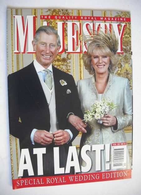 Majesty magazine - Prince Charles and Camilla Parker Bowles cover (May 2005 - Volume 26 No 5)