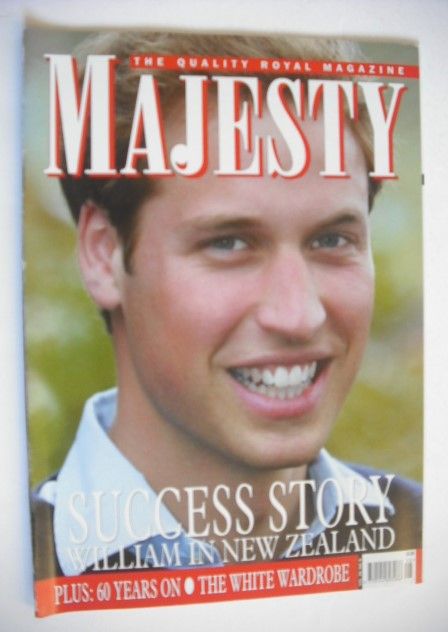 Majesty magazine - Prince William cover (August 2005 - Volume 26 No 8)