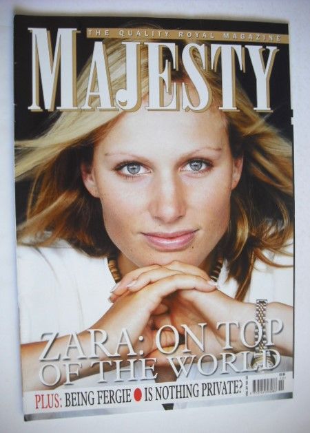Majesty magazine - Zara Phillips cover (October 2006 - Volume 27 No 10)