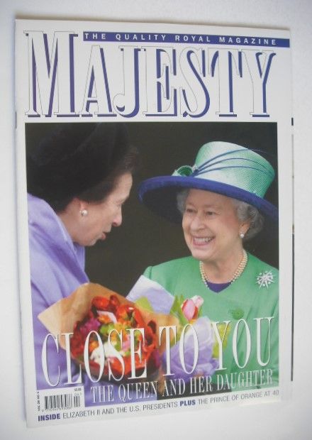 Majesty magazine - Princess Anne and The Queen cover (April 2007 - Volume 28 No 4)