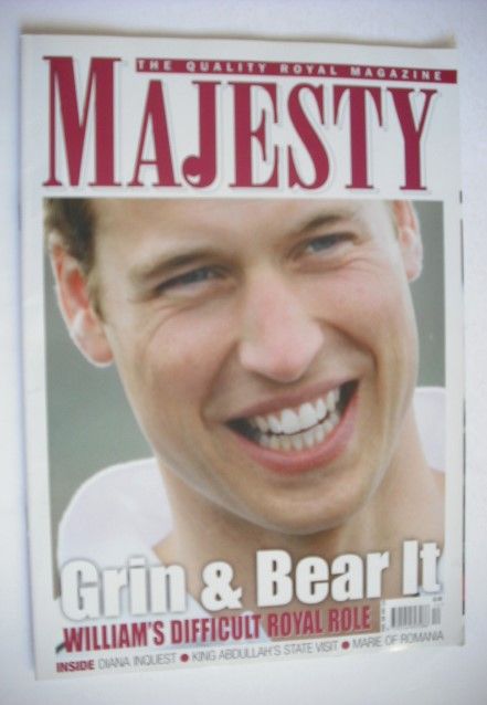 <!--2007-12-->Majesty magazine - Prince William cover (December 2007 - Volu