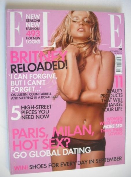 British Elle magazine - September 2003 - Britney Spears cover