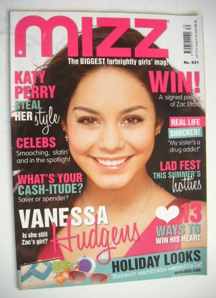 MIZZ magazine - Vanessa Hudgens cover (23 July - 5 August 2009)