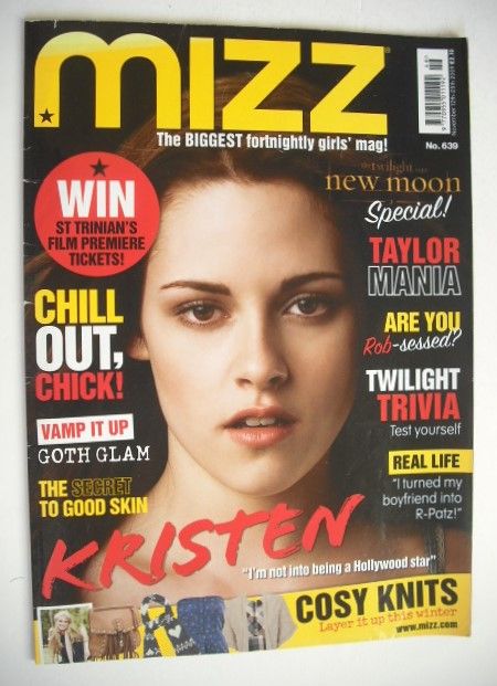 <!--2009-11-12-->MIZZ magazine - Kristen Stewart cover (12-25 November 2009