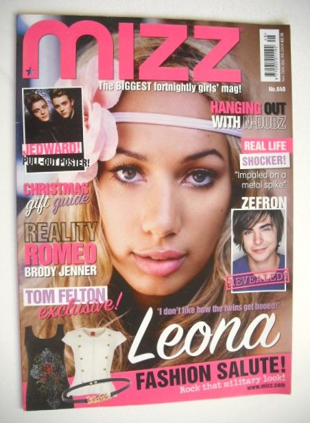 MIZZ magazine - Leona Lewis cover (26 November - 9 December 2009)
