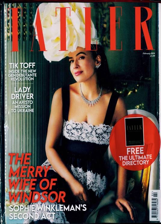 Tatler magazine February 2024 Sophie Winkleman cover