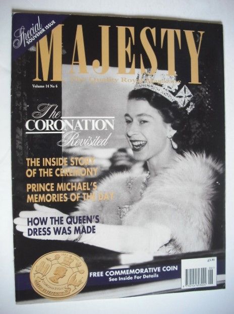 Majesty magazine - Queen Elizabeth II cover (June 1993 - Volume 14 No 6)