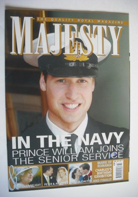 <!--2008-07-->Majesty magazine - Prince William cover (July 2008 - Volume 2