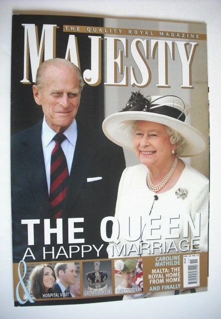 <!--2011-11-->Majesty magazine - Queen Elizabeth II and Prince Philip cover