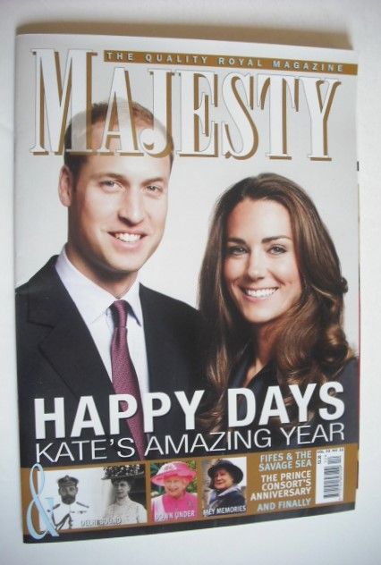 <!--2011-12-->Majesty magazine - Prince William and Kate Middleton cover (D