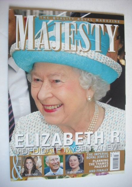 <!--2012-03-->Majesty magazine - Queen Elizabeth II cover (March 2012)