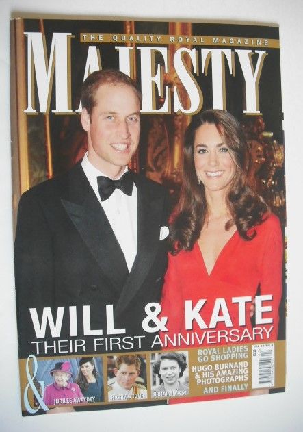 Majesty magazine - The Duke and Duchess of Cambridge cover (April 2012)