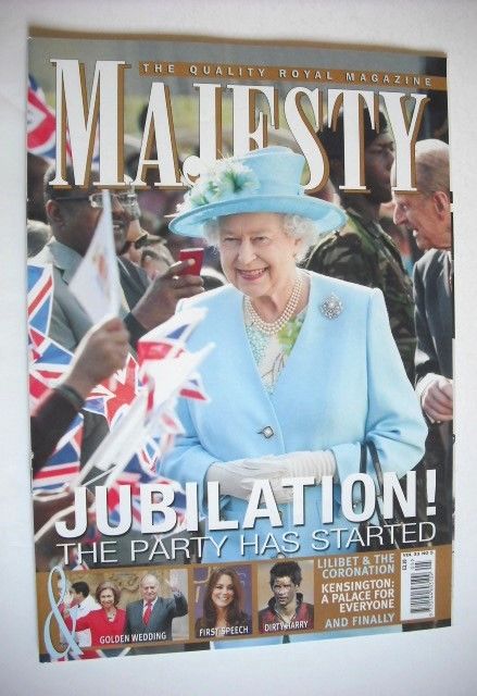 <!--2012-05-->Majesty magazine - Queen Elizabeth II cover (May 2012)