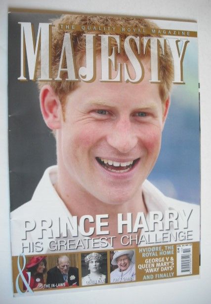 Majesty magazine - Prince Harry cover (October 2012)