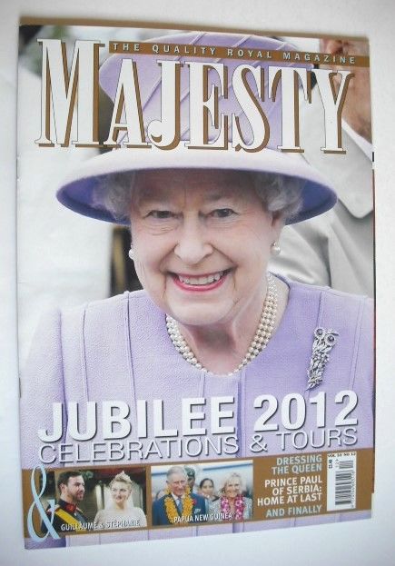 <!--2012-12-->Majesty magazine - Queen Elizabeth II cover (December 2012)
