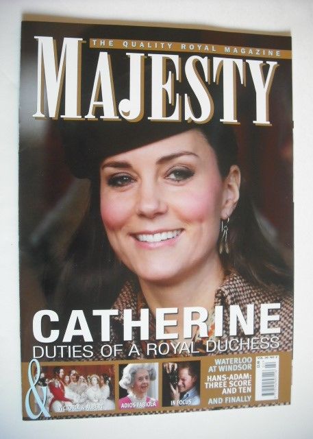 <!--2015-02-->Majesty magazine - The Duchess of Cambridge cover (February 2