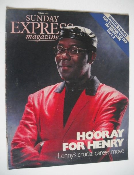 <!--1989-07-23-->Sunday Express magazine - 23 July 1989 - Lenny Henry cover