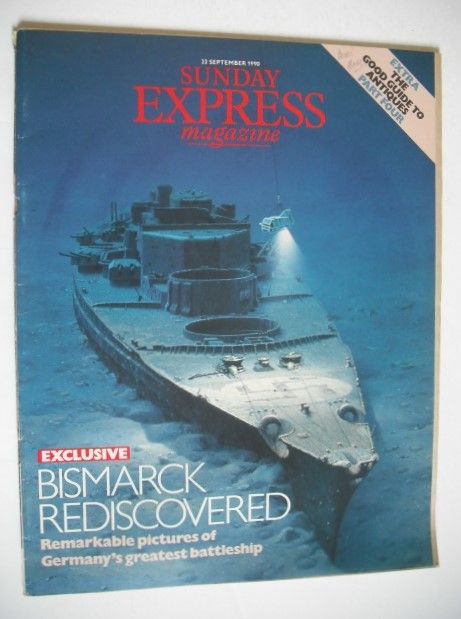 Sunday Express magazine - 23 September 1990 - Bismarck Rediscovered