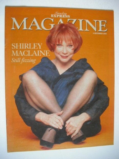 Sunday Express magazine - 4 September 1994 - Shirley Maclaine cover