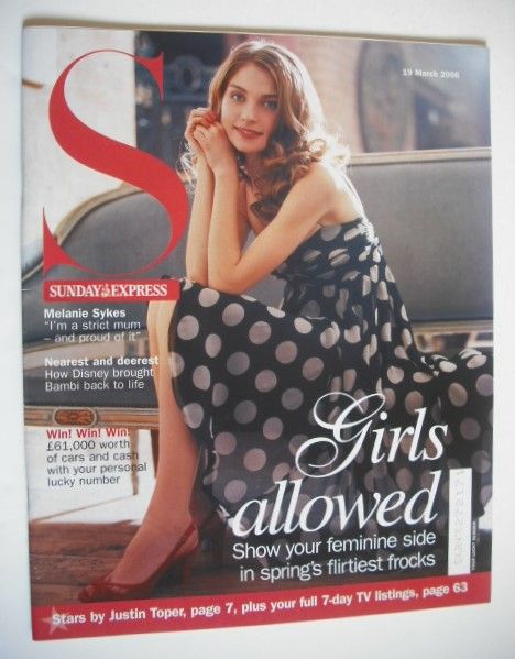 Sunday Express magazine - Spring Frocks cover - 19 March 2006