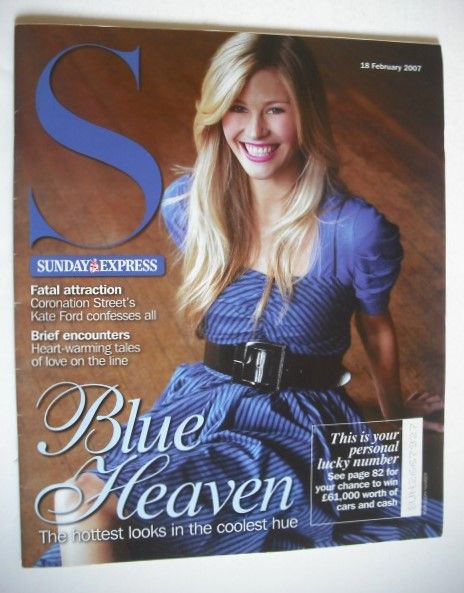 <!--2007-02-18-->Sunday Express magazine - Blue Heaven cover - 18 February 